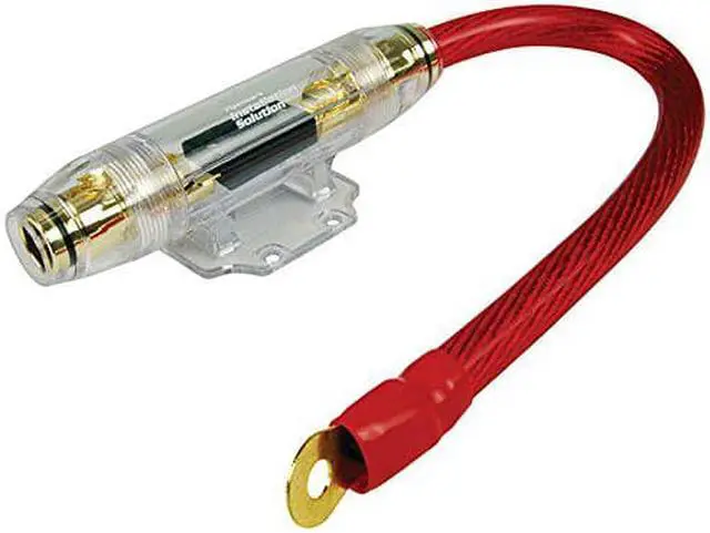 Alt view image 3 of 3 - Installation Solution 0 Gauge 12" Wire with ANL Fuse Holder & 100 Amp Fuse