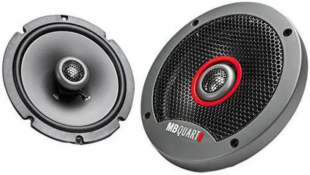 Alt view image 5 of 5 - mb quart fkb116s formula slim mount car speakers (black, pair) - 6.5 inch coaxial speakers, 60 watt, car audio, internal crossover, 1 inch tweeters (grills not included)
