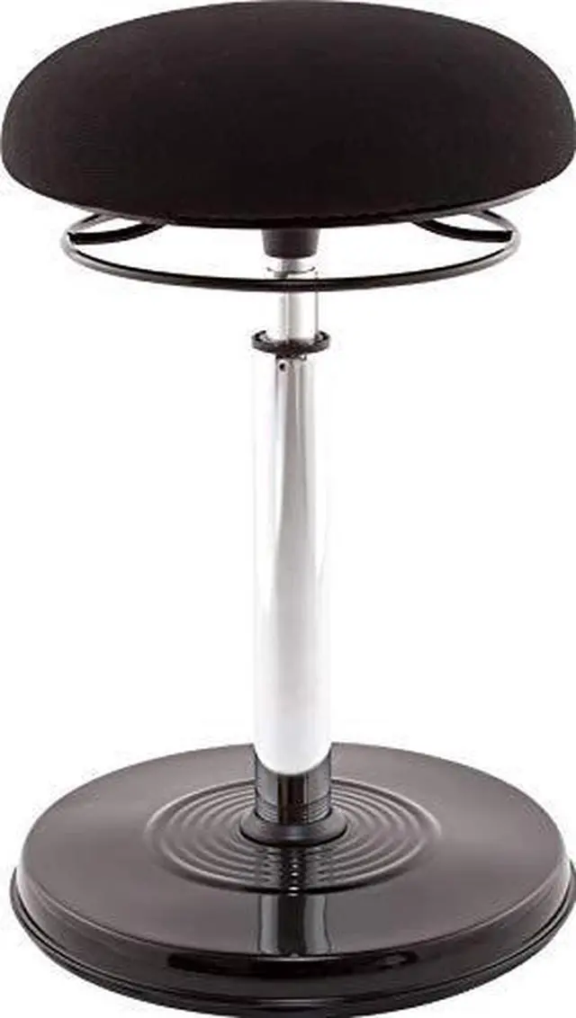 Alt view image 5 of 12 - Kore Office PLUS Sit-Stand Adjustable Chair 21.5-32 Black Fabric