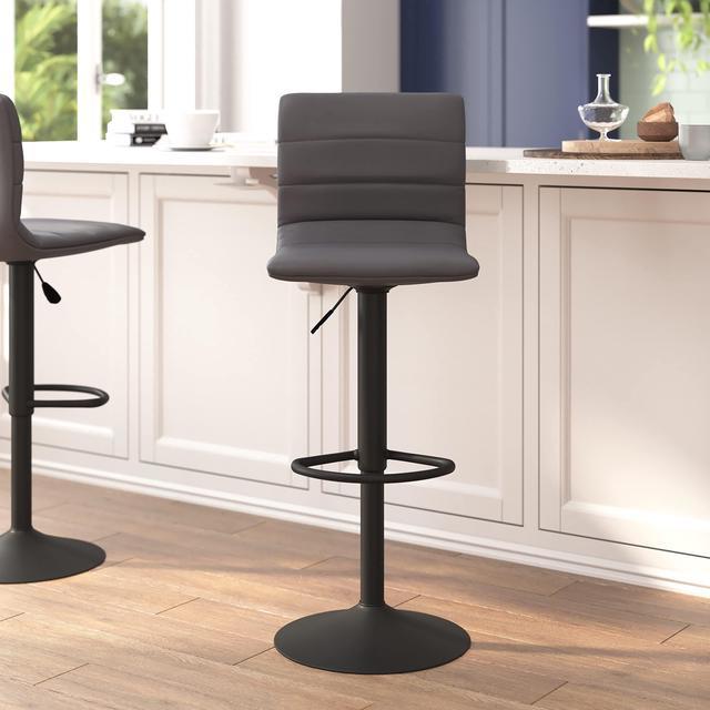 Adjustable pedestal best sale bar stool