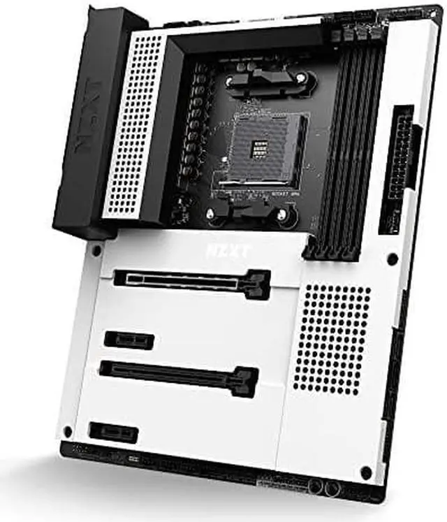 Alt view image 7 of 7 - NZXT N7 B550 - ATX AMD AM4 Ryzen Motherboard, DDR4, WiFi 6E,  - Matte White