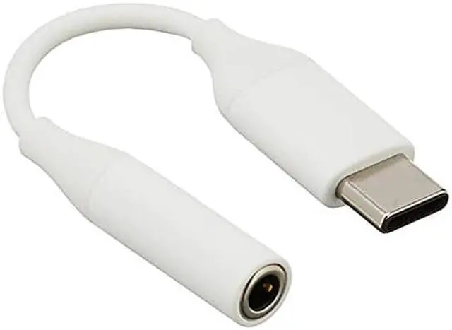 Alt view image 12 of 13 - Samsung USB Type C-to-3.5mm Headphone Jack Adapter - White