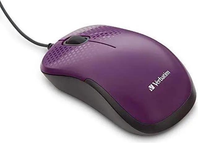 Alt view image 10 of 15 - Verbatim Silent Corded Optical Mouse - Purple
