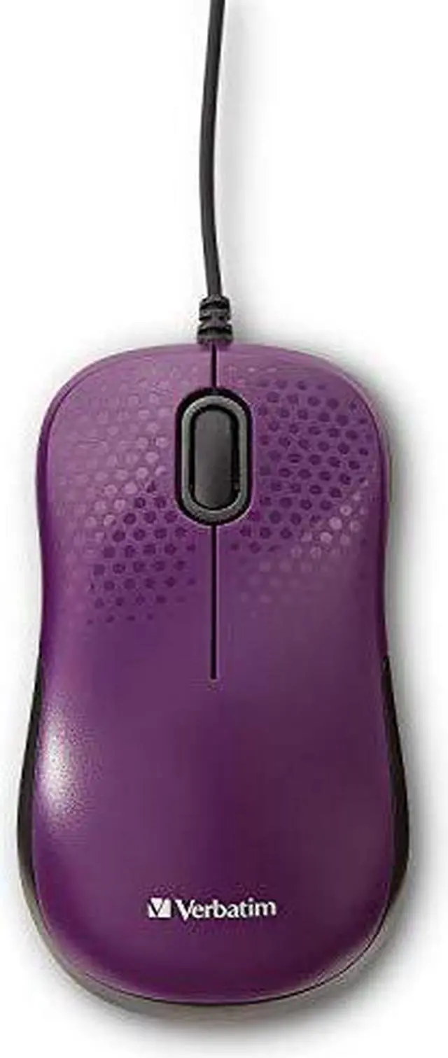 Alt view image 12 of 15 - Verbatim Silent Corded Optical Mouse - Purple