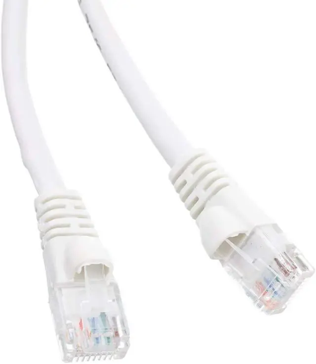 Alt view image 2 of 2 - Cat6 White Ethernet Patch Cable, Snagless/Molded Boot, 150 foot