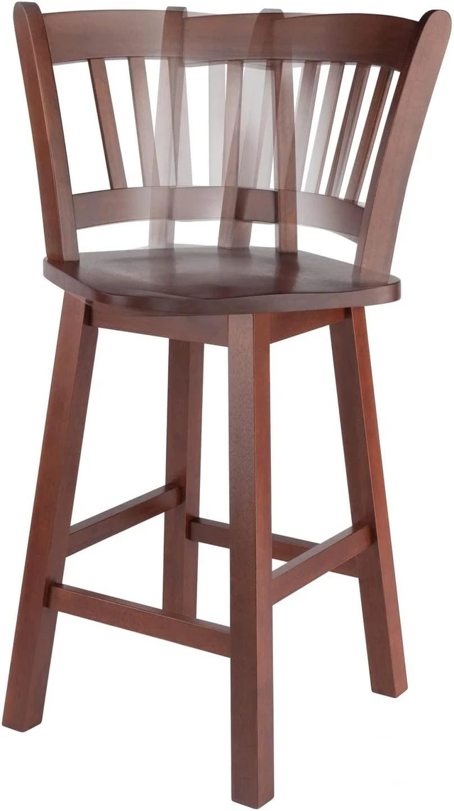 Alt view image 5 of 14 - Winsome Wood Fina Swivel Seat Counter Stool, Walnut