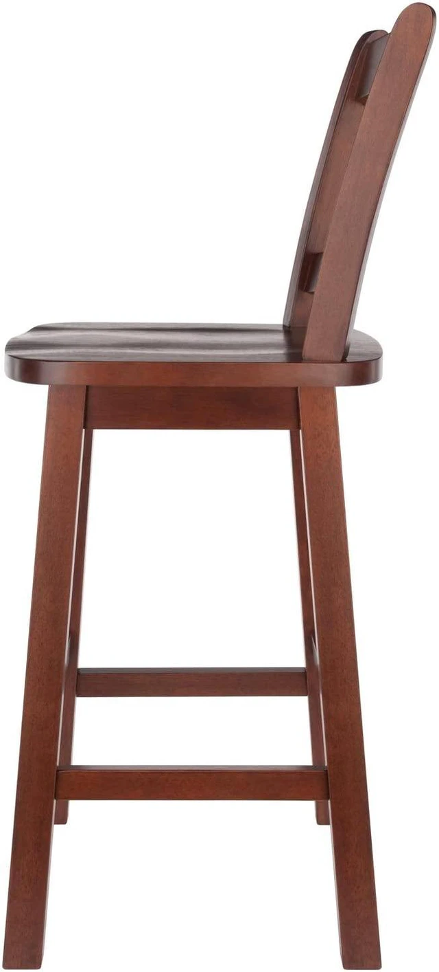 Alt view image 7 of 14 - Winsome Wood Fina Swivel Seat Counter Stool, Walnut