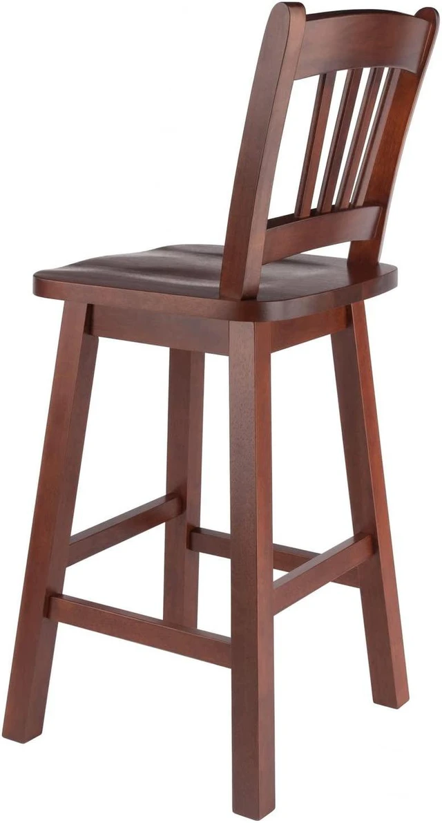 Alt view image 9 of 14 - Winsome Wood Fina Swivel Seat Counter Stool, Walnut