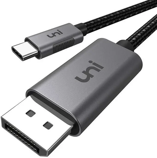 Main image of uni USB C to DisplayPort Cable for Home Office (4K@60Hz, 2K@165Hz), Sturdy Aluminum USB Type-C to DisplayPort Cable [Thunderbolt 3/4 Compatible] for MacBook Pro/Air, iPhone 15 Pro/Max, XPS, Surface