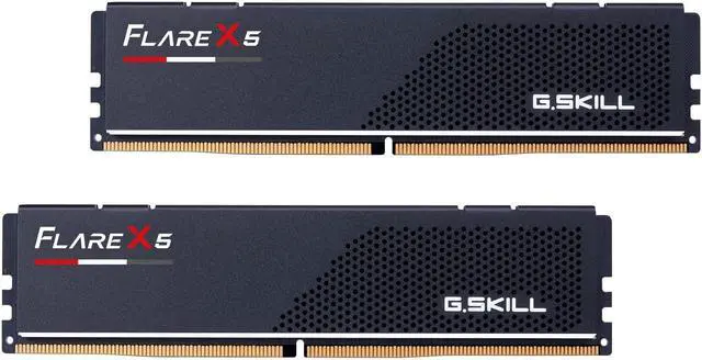 Alt view image 5 of 5 - 32GB G.Skill DDR5 Flare X5 6000MHz CL30 1.35V Dual Channel Kit (2x 16GB) AMD EXPO Matte Black