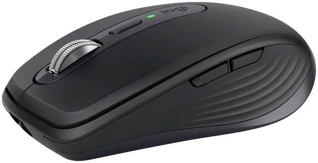 Main image of MX Anywhere 3S Compact Wireless Mouse Fast Scrolling - Graphite | MagSpeed Scrolling , 8K DPI Any-Surface, Quiet Clicks, Programmable Buttons, Windows/Mac/Chrome/Linux, USB-C, Bluetooth