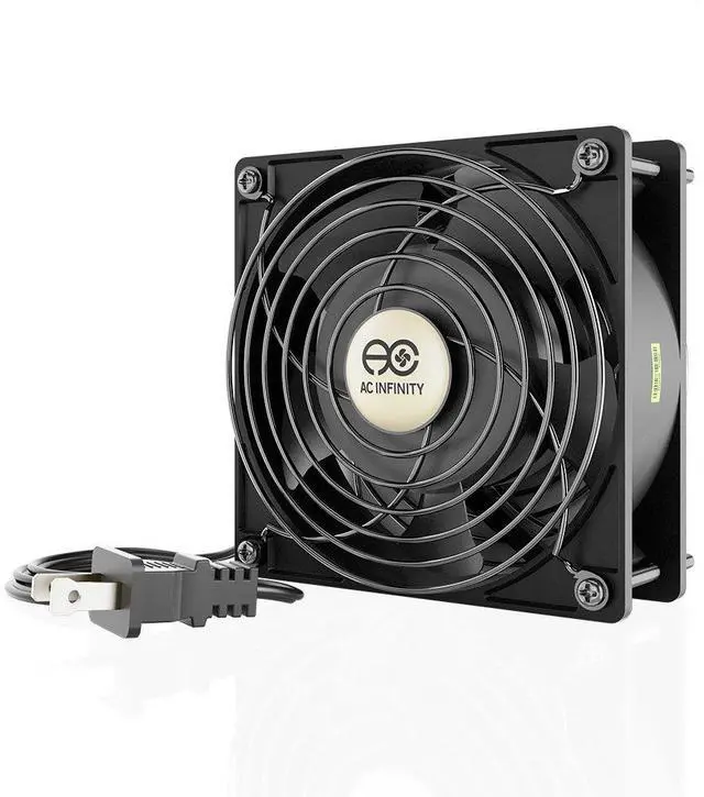 Main image of AXIAL LS1238, Quiet Muffin Fan, 120V AC 120mm x 38mm Low Speed, UL-Certified for DIY Cooling Ventilation Exhaust Projects