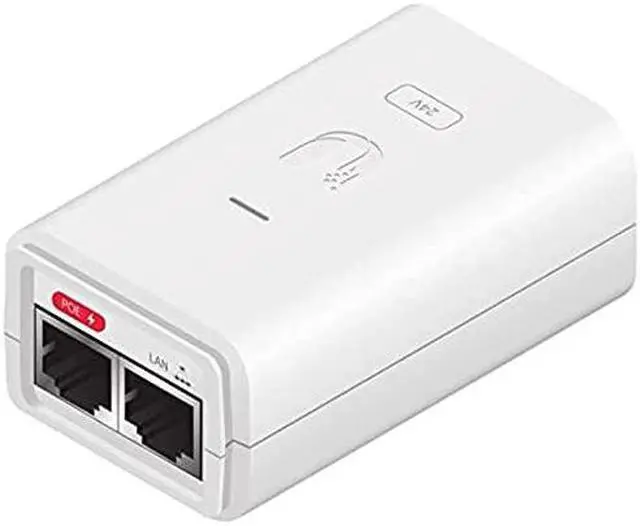 Alt view image 5 of 5 - Ubiquiti PoE Adapter - 120 V AC, 230 V AC Input - 24 V DC, 300 mA Output - Gigabit Ethernet Input Port(s) - Gigabit Ethernet Output Port(s)