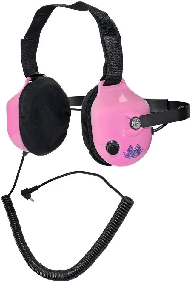 Main image of Noise-Reducing Race Scanner Headphones - Pink - High-Fidelity Sound, Comfortable Fit, RDE-058-PINK