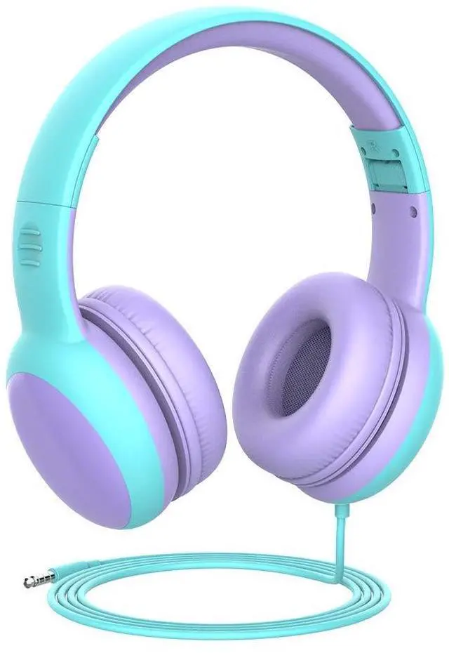 Main image of Kids Headphones with Limited Volume, Cat Ear Toddler Headphones, Wired Headphone Over Ear for Boys and Girls,Stereo Sound Foldable 3.5mm Headset for Children