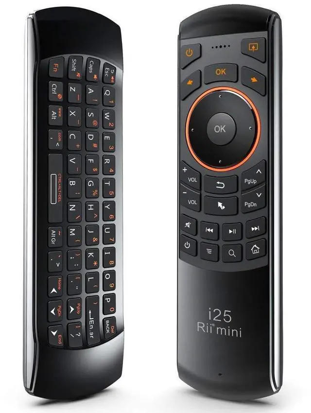 Main image of Mini i25 Multifunction Portable 3 in 1 2.4GHz Wireless Fly Mouse Keyboard and Remote Control with Rechargeable Li-ion Battery for PC, Laptops, Linux, Android Tv Boxs, Windows, Windows, IPTV