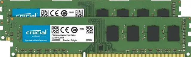 Alt view image 11 of 11 - Crucial 16GB (2 x 8GB) 240-Pin DDR3 SDRAM DDR3L 1600 (PC3L 12800) Desktop Memory Model CT2K102464BD160B