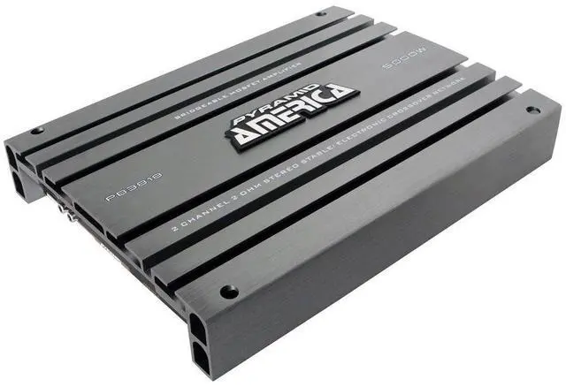 Alt view image 14 of 14 - NEW PYRAMID PB3818 5000 Watt 2-Channel Car Audio Amplifier + 1/0 Gauge Amp Kit