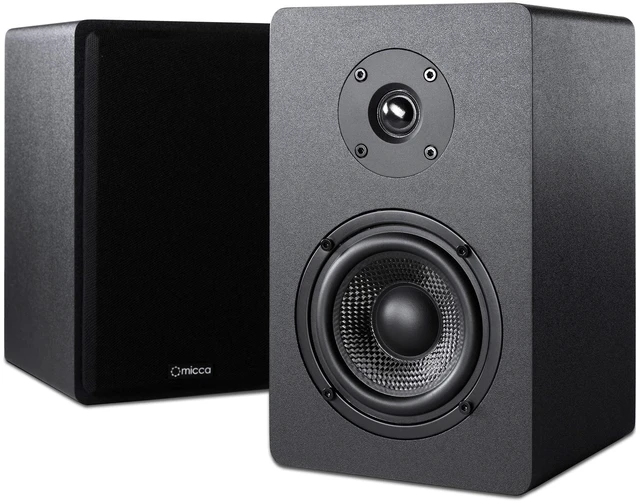 Main image of PB42X Powered Bookshelf Speakers, 30-Watt RMS Power, Active Near Field Studio Monitors, 2-Way (Black, Pair)