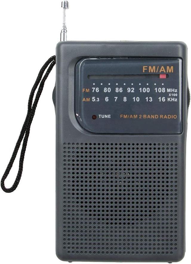 Alt view image 13 of 13 - Supersonic SC-1105 AM/FM Radio With Earphone Jack & Speaker Black