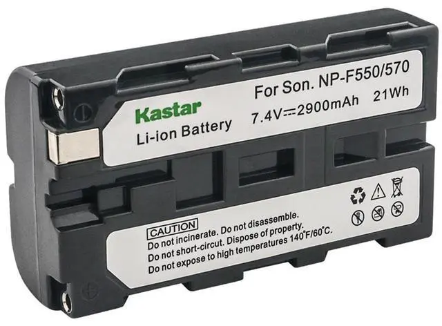 Alt view image 2 of 3 - JAYSUING NP-F570 Battery Replacement for Sony NP-F550 NP-F330 Digital Camera Battery and Sony DCR-SD1000 DCR-SR40 DCR-TRV900 DCR-VX2000 DCR-VX2100 DCR-VX2200 HVR-HD1000 HVR-V1 HVR-Z1 HVR-Z5 HVR-Z7