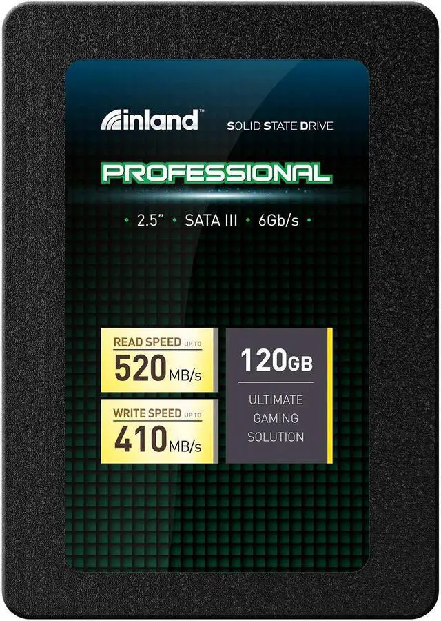 Alt view image 7 of 7 - Inland Professional 120GB SSD 3D NAND SATA III 6Gb/s 2.5" 7mm Internal Solid State Drive (120GB)
