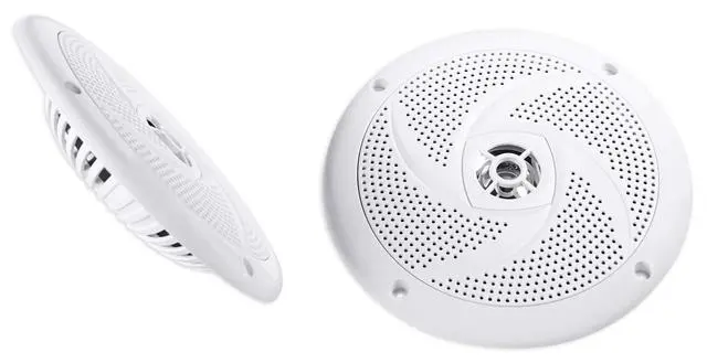 Alt view image 3 of 6 - RSM65W 6.5" Waterproof Shallow Slim Marine Speaker 4-Pack | 320W Peak/80W RMS, White, 0.925" Mounting Depth, 4 Ohm, UV-Treated, Saltwater Resistant, ATV/UTV/Golf Cart Use