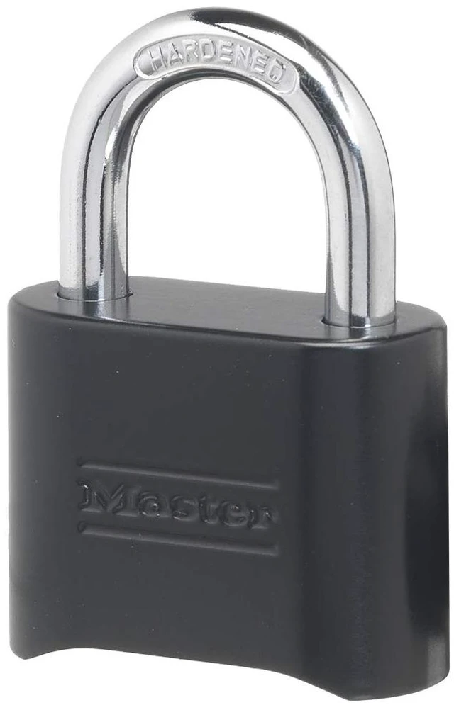 Main image of Black Combination Padlock, Set Your Own Combo Lock, Weather Resistant Indoor and Outdoor Padlock with Code for Gym Locker, Gate, Shed, 178D