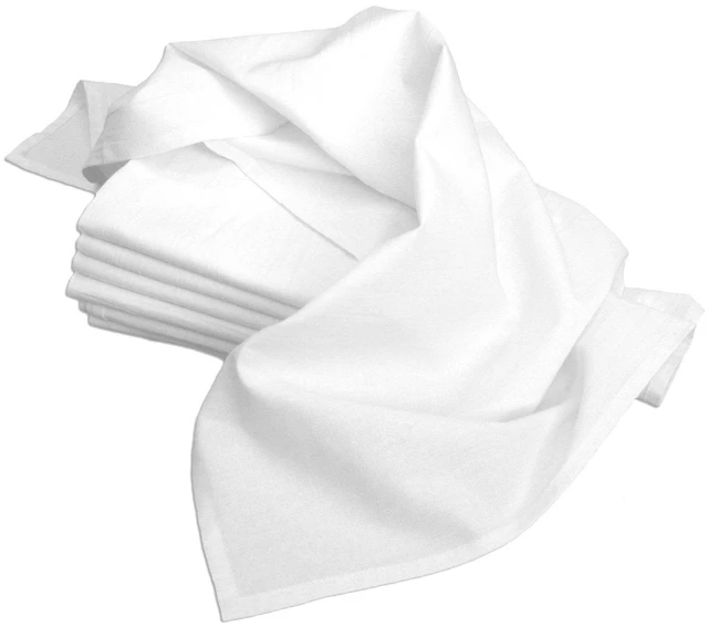 Main image of Dish Towels, 33 by 38-Inch, 7 Count, White