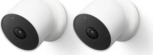 Alt view image 9 of 11 - Google Nest Indoor Outdoor Camera Battery White 2/Pack (GA01894-US) 6315046
