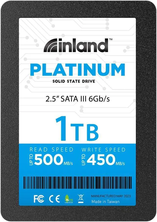 Alt view image 2 of 2 - INLAND Platinum 1TB SSD SATA III 6gbs 25 7mm TLc 3D NAND Internal Solid State Drive (1TB)