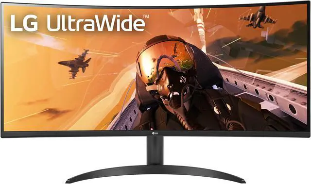 Alt view image 8 of 8 - LG 34WP60C-B 34-Inch 21:9 Curved UltraWide QHD (3440x1440) VA Display with sRGB 99% Color Gamut and HDR 10, AMD FreeSync Premium and 3-Side Virtually Borderless Screen Curved QHD Tilt