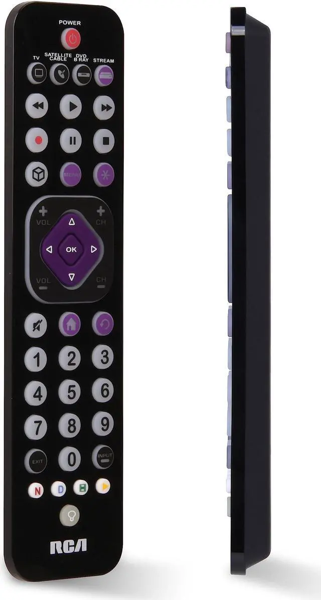 Alt view image 3 of 3 - RCA Universal Remote Control Rechargeable - Black