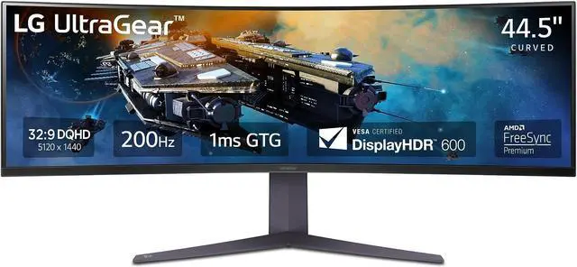 Alt view image 8 of 8 - LG 45GR75DCB 45-inch Ultragear Curved Gaming Monitor, 3-Way Adjustable Stand