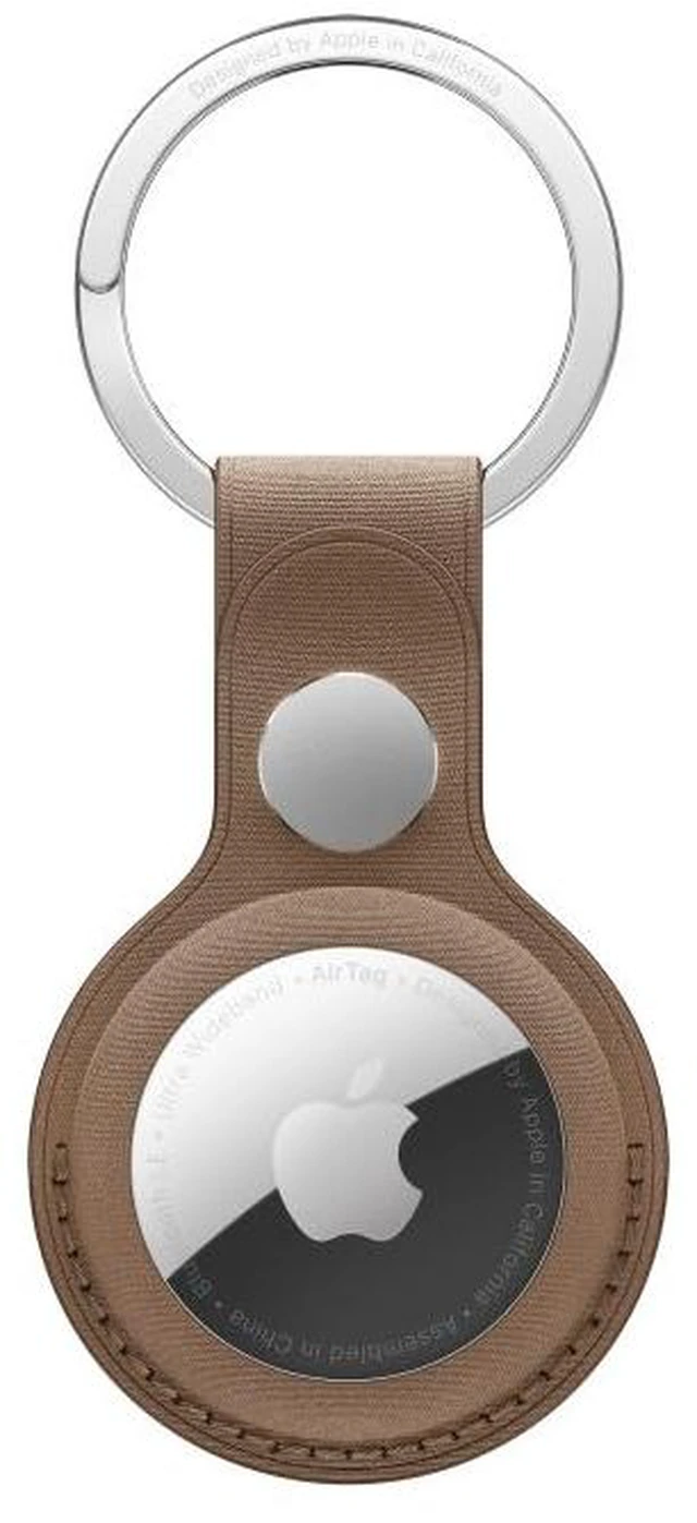 Main image of AirTag FineWoven Key Ring - Taupe, Holder Only