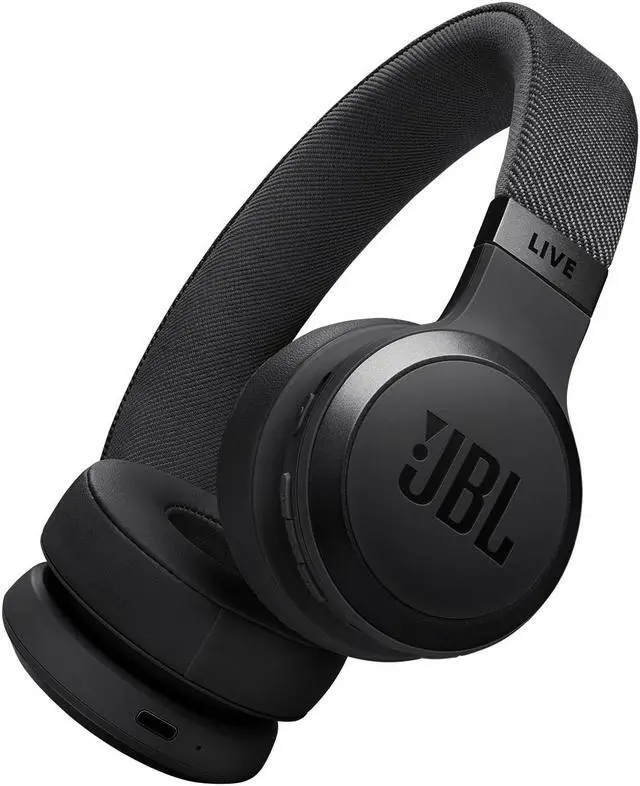 Alt view image 8 of 14 - JBL LIVE670NCBLK Live 670NC On-Ear Headphones - Black