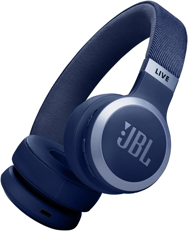Main image of Live 670NC Wireless On-Ear Headphones, Adaptive NC - Blue Bluetooth Headphones With Surround Sound, up to 65H Battery Life, Fast Charging, Built-In Mic, Voice Assistant, Foldable