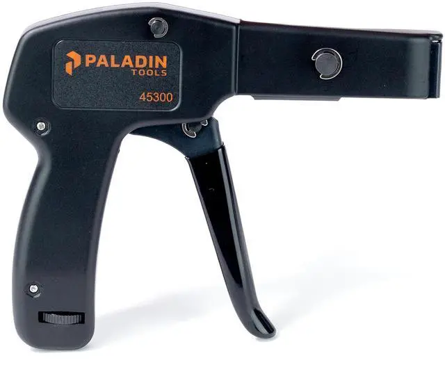Main image of Paladin Tools PA45300 Stainless Steel Cable Tie Gun, Ergonomic Heavy Duty Zip Tie Gun Tool, Cut-off 5/65 to 1/4 Zip Ties (USA Quality Control)