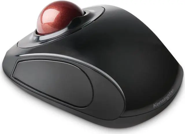 Alt view image 5 of 7 - Orbit Trackball Mouse with Scroll Ring (K75327WW) and Orbit Wireless Trackball Mouse with Touch Scroll Ring (K72352US), Black