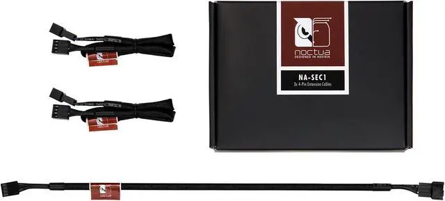 Main image of NA-SEC1, 4-Pin Extension Cables (30cm, Black)