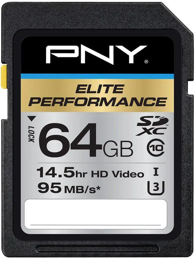 Alt view image 4 of 4 - PNY MEMORY P-SDX64U395-GE PNY 64GB ELITE PERFORMANCE