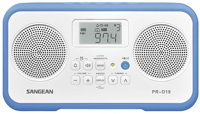 Main image of FM Stereo/AM Digital Tuning Portable Radio with Protective Bumper (Blue)