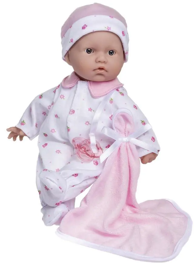 Alt view image 2 of 2 - JC Toys La Baby 11" Caucasian Baby Doll with Blanket (BER13107)