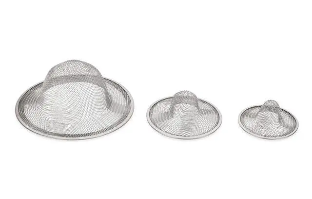 Main image of Sink and Shower Drain Strainers | Designed to Keep Food and Hair Out of Plumbing | 3-Pack (42273)