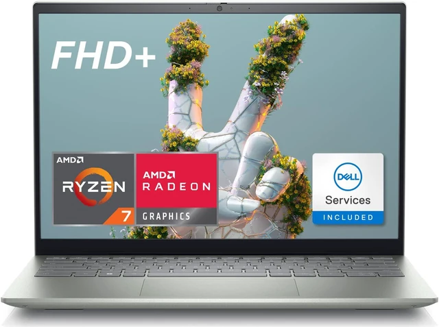Alt view image 7 of 7 - Dell Inspiron 14 5425 14 inch Laptop - FHD+ (1920 x 1200) Display, AMD Ryzen7 5825U, 8GB DDR4 RAM, 512GB SSD, AMD Radeon Graphics, USB-C, HDMI, Bluetooth 5.2, Wi-Fi 6, Windows 11 Pro - Green