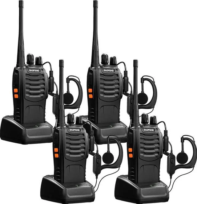 Main image of Baofeng Walkie Talkies bf-888s for Adults Handheld Two-Way Radios Long Range UHF Communicator Rechargeable Interphone Professional 4 Pack Walky Talky Set with Earpiece,Li-ion Battery and Charger