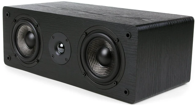 Main image of MB42-C 2-Way Passive Center Channel Speaker Home Theater, Each, Black Amplifier or Receiver Required, Dual 4-Inch Carbon-Fiber Woofers, 0.75-Inch Silk-Dome Tweeter, Surround Sound, Clear Vocals