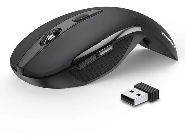 Main image of TECKNET Folding Wireless Mouse, 2.4G Travel Mouse Portable 3 Adjustable DPI 2000/1500/1000 Compatible with Notebook, PC, Computer, 2-Year Battery Life