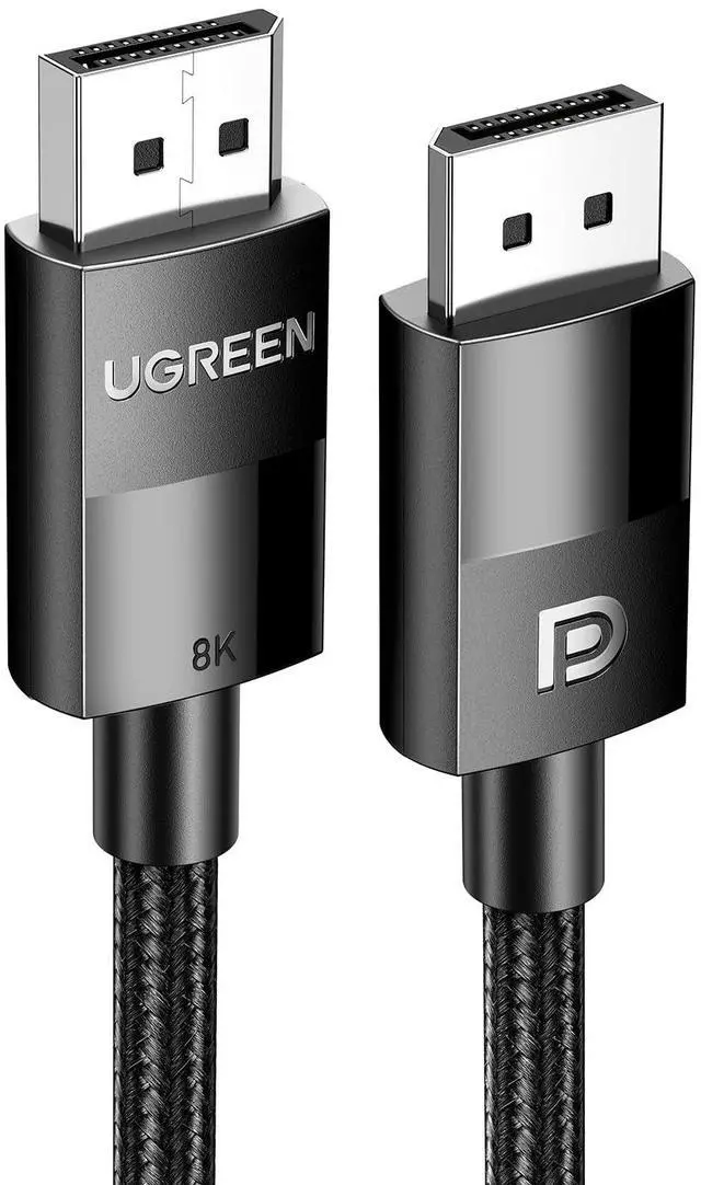 Main image of UGREEN 8K DisplayPort Cable, DP 1.4 Display Port Cable Cord Support 8K@60Hz, 4K@240Hz, FreeSync, G-Sync, HDR, 32.4Gbps for HDTVs, Displays, Monitors, Graphics, PC, 3.3FT