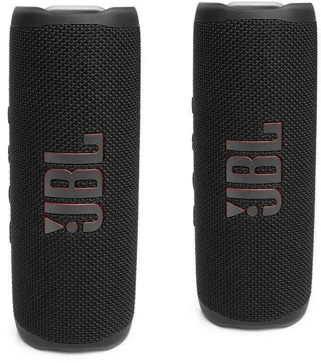 Main image of FLIP 6 Waterproof Portable Bluetooth Speaker Bundle - Black (Pack of 2)